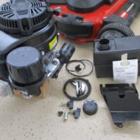 Complete Toro Exmark TimeMaster upgrade kit with Kawasaki FJ180V commercial engine and all mounting hardware