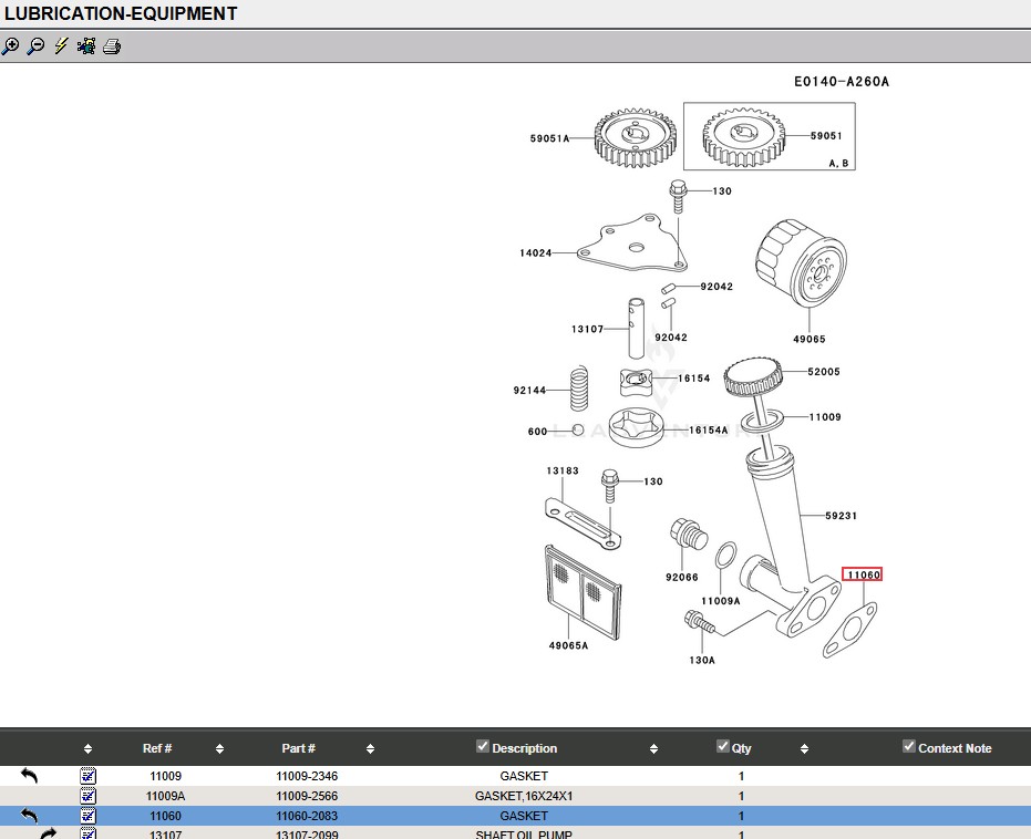 2 Genuine Kawasaki 11060-2083 Oil Fill Tube Dip-Stick Gasket 11009-2761 FH440V - Image 4