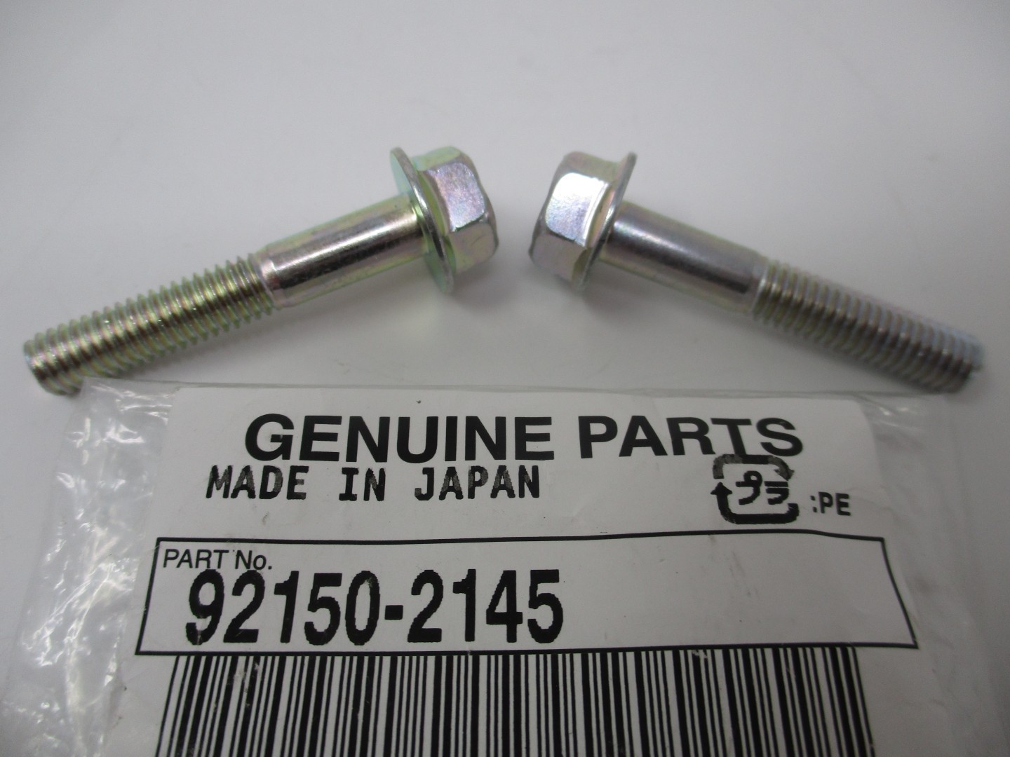 2 Genuine Kawasaki 92150-2145 Valve Cover Flanged Bolts FE250D FE290D FE350D FE400 - Image 3