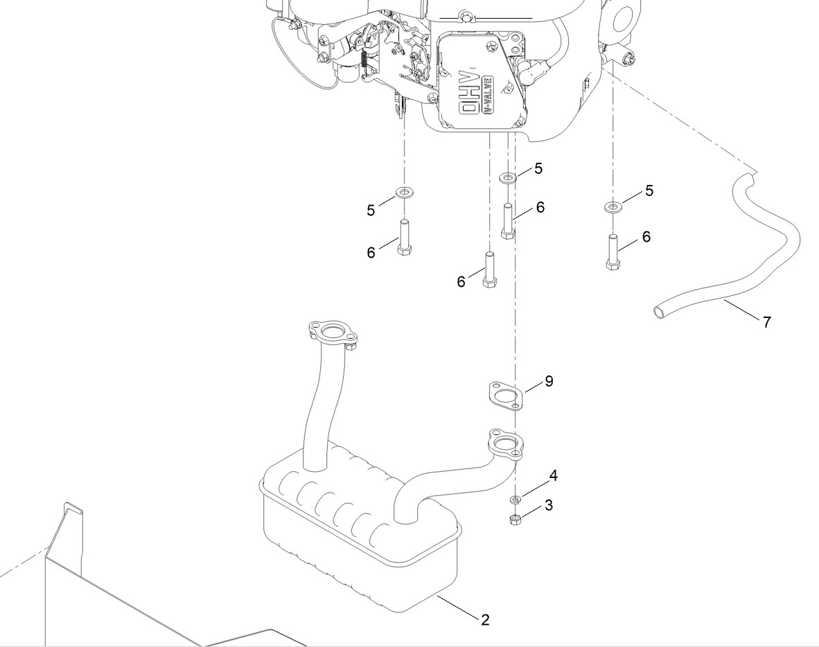 Genuine Toro 139-5867 Muffler TimeCutter with Kawasaki FR691V - Image 7