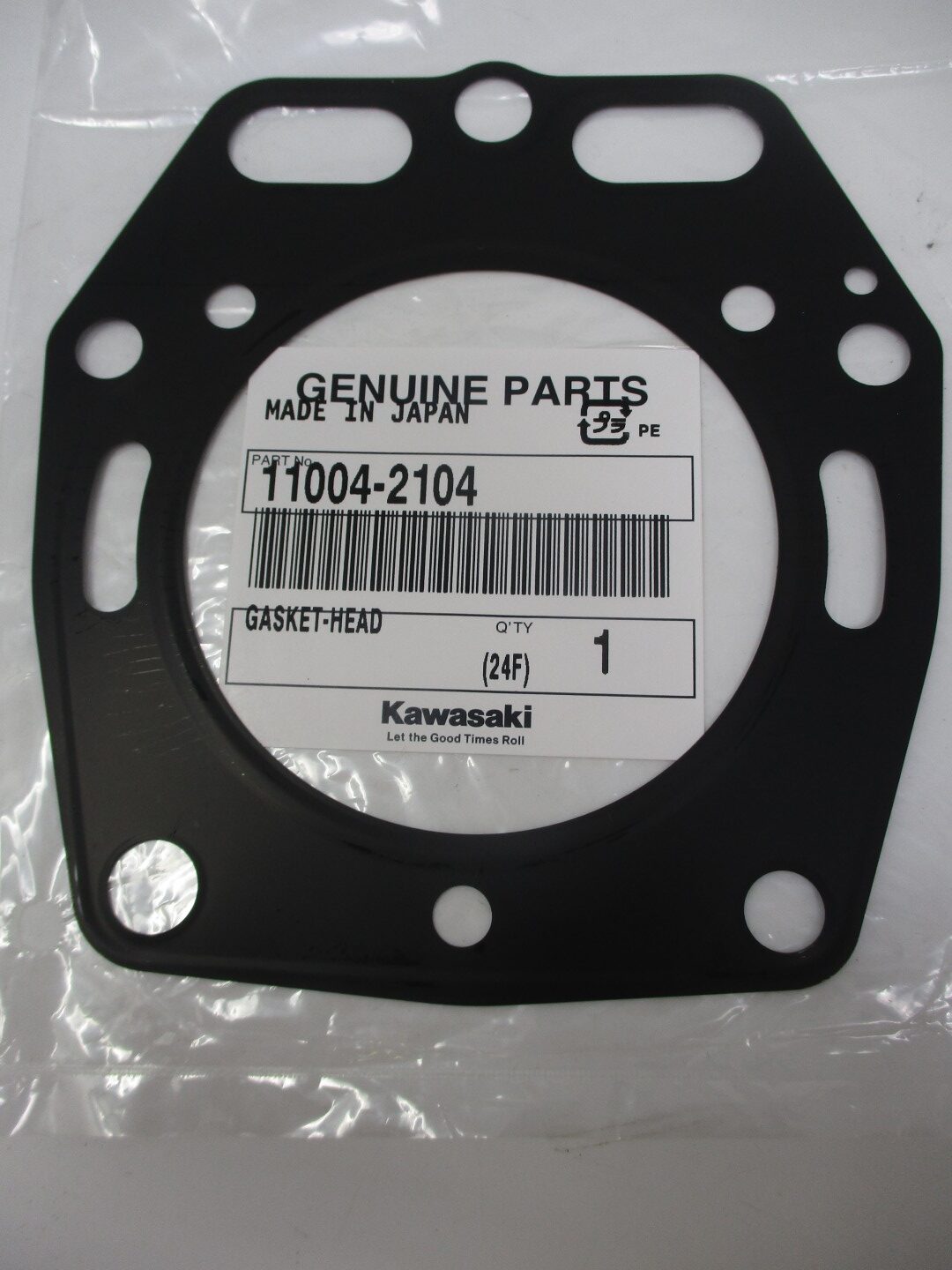 2 Two Genuine Kawasaki 11004-2104 Metal Head Gaskets - Image 2