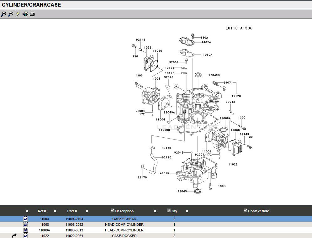 2 Two Genuine Kawasaki 11004-2104 Metal Head Gaskets - Image 6