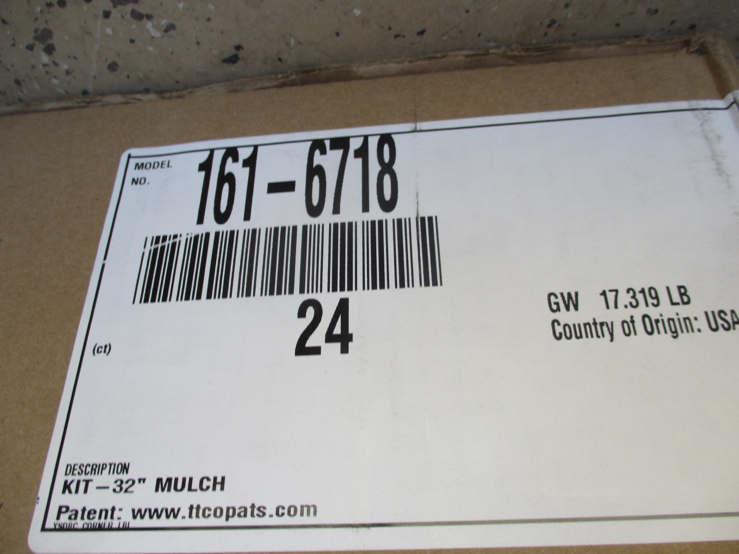 Genuine Toro 161-6718 32” Mulching Kit 74532 GrandStand HDM - Image 2