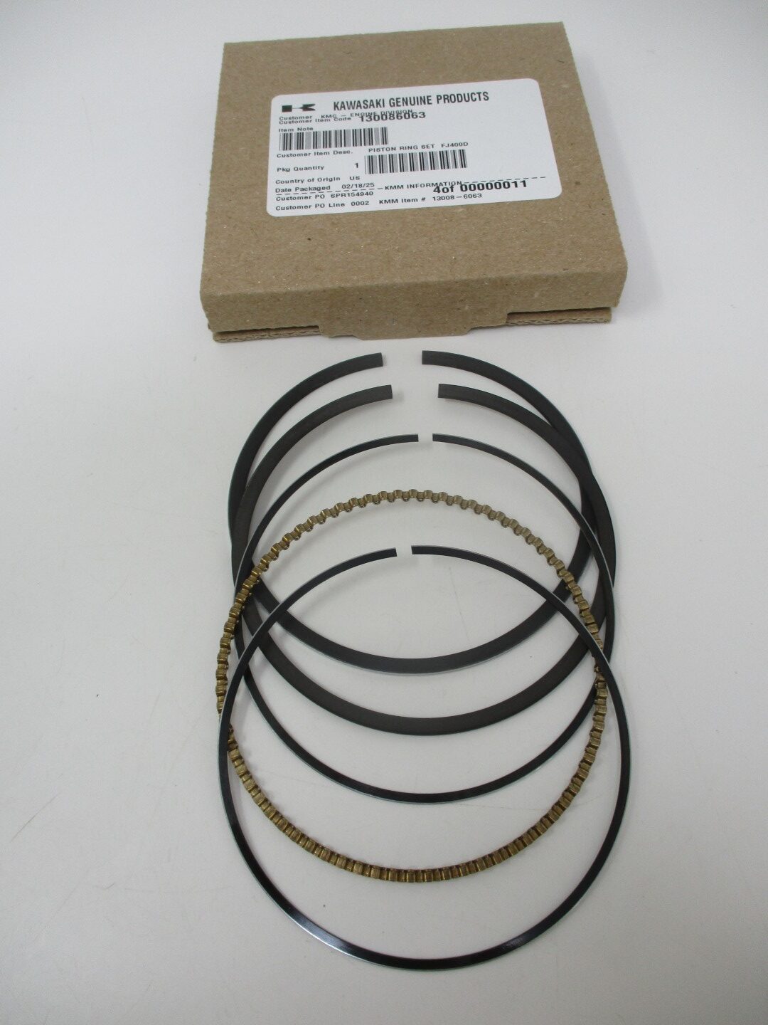 Genuine Kawasaki 13008-6063 Piston Rings FJ400 STD EZGO Club Car - Image 3