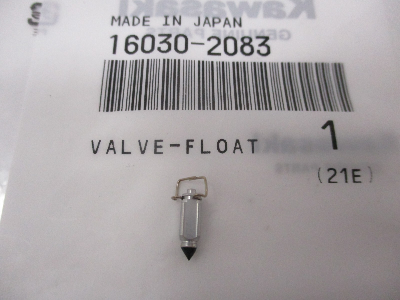 Genuine Kawasaki OEM 16030-2083 carburetor float valve needle for FE290D, FE350D, FE400D engines
