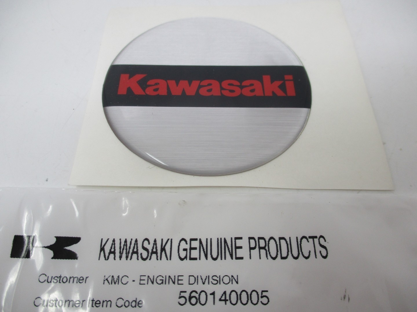 Genuine Kawasaki OEM 56014-0005 emblem decal for FX series engines